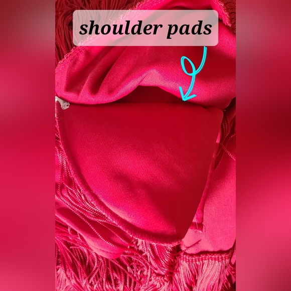 VINTAGE Lew Magram - Women's 80s Flapper Go-Go Tiered Party Medium - Picture 4 of 9